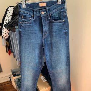 MOTHER high rise kick flare jeans